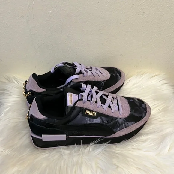 Puma Womens Future Rider Dd Grp Sneakers Purple Black Size